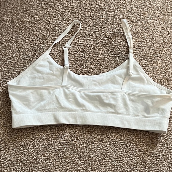 Girls XL 14/16 White Sports Bra - Picture 4 of 7